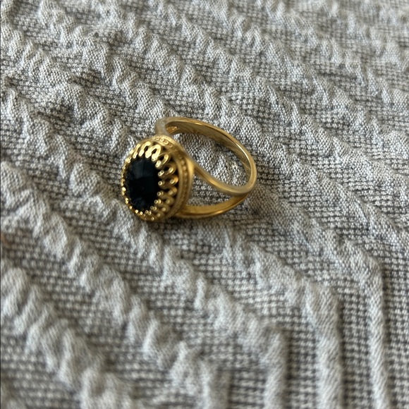 14k Rose Gold Ring with Black Onyx Stone - Picture 16 of 16